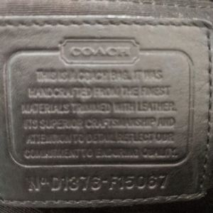 Black/Gray Coach bag